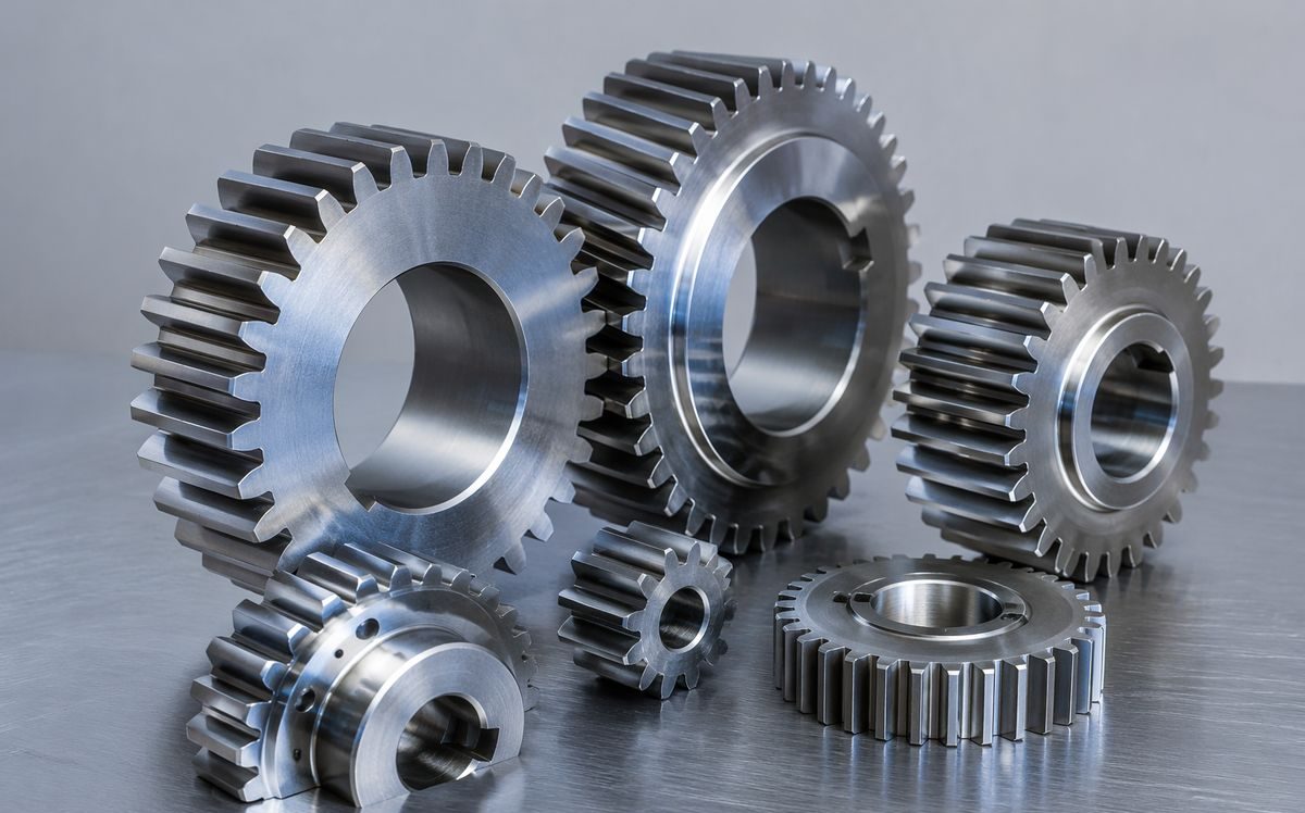 Precision-machined spur gear used for a custom gear RFQ review